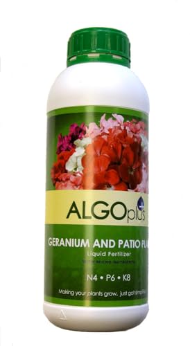 AlgoPlus Geranium and Patio Plant Liquid Fertilizer - 1 Liter