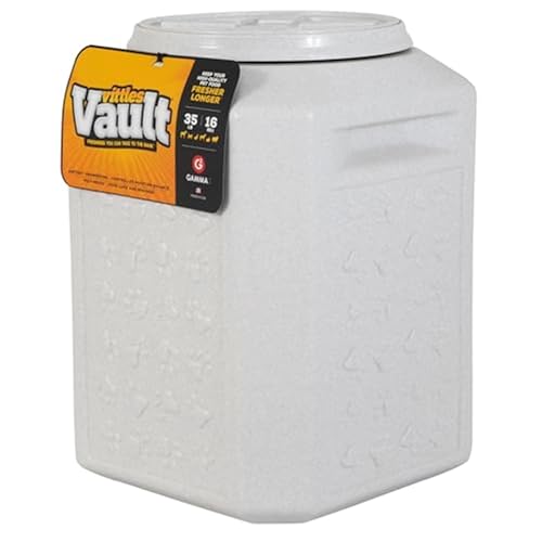 Gamma2 Vittles Vault Pet Food Storage Containers - Sealed Dog and Cat Food Storage Container, Fits up to 35lbs, Made in the USA - [12'L x 16.75'H]