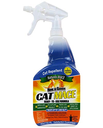 Nature's MACE Cat Repellent Spray, 40 oz Ready-to-Use, Indoor & Outdoor Deterrent, Prevents Scratching, Training Tool, Safe for People, Plants & Pets