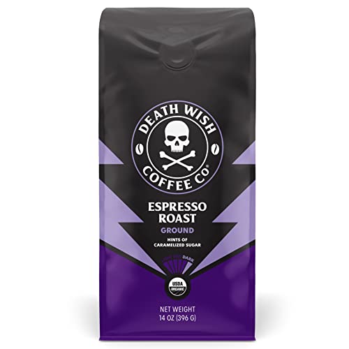 Death Wish Coffee Co., Organic and Fair Trade Dark Roast Ground Coffee