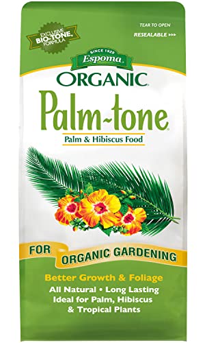 Espoma Organic Palm-Tone 4-1-5 Natural & Organic Plant Food; 4 lb. Bag; Organic Fertilizer for Palm, Hibiscus, & Tropical Plants