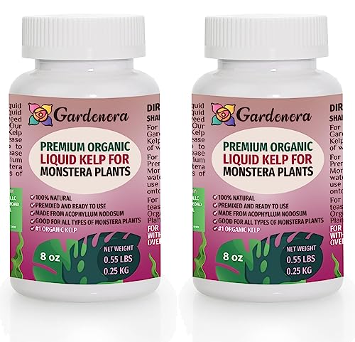 Monstera Plant Care Essential - 16 oz - GARDENERA Organic Liquid Kelp Fertilizer for Optimal Growth and Beauty