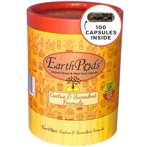 100 EarthPods - Bio Organic Succulent Fertilizer Spikes - Christmas Cactus Fertilizer Sticks - Succulent Plant Food - Premium Formula - Made in USA