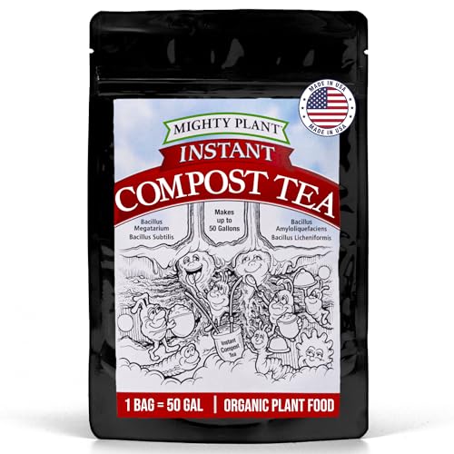 Organic Instant Compost Tea (5 oz) – Probiotic Plant Food & Yield Booster for Hydroponics & All Gardening Types | Microbial Formula Converts Amino Acids for Enhanced Growth (5, Ounces)