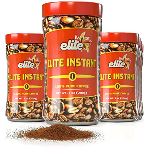 Elite Instant Coffee, 7oz (12 Pack) | Kosher for Passover, Rich & Aromatic, Product of Israel