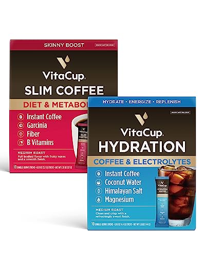 VitaCup Instant Slim Coffee 10Ct & Hydration 10Ct