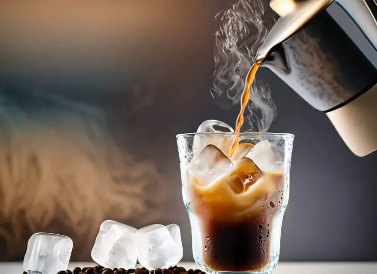 how to make iced coffee with hot coffee