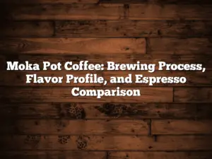 Moka Pot Coffee: Brewing Process, Flavor Profile, and Espresso Comparison