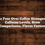 Is Pour Over Coffee Stronger: Caffeine Levels, Brew Comparisons, Flavor Factors