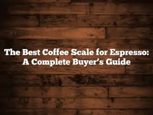 The Best Coffee Scale for Espresso: A Complete Buyer’s Guide