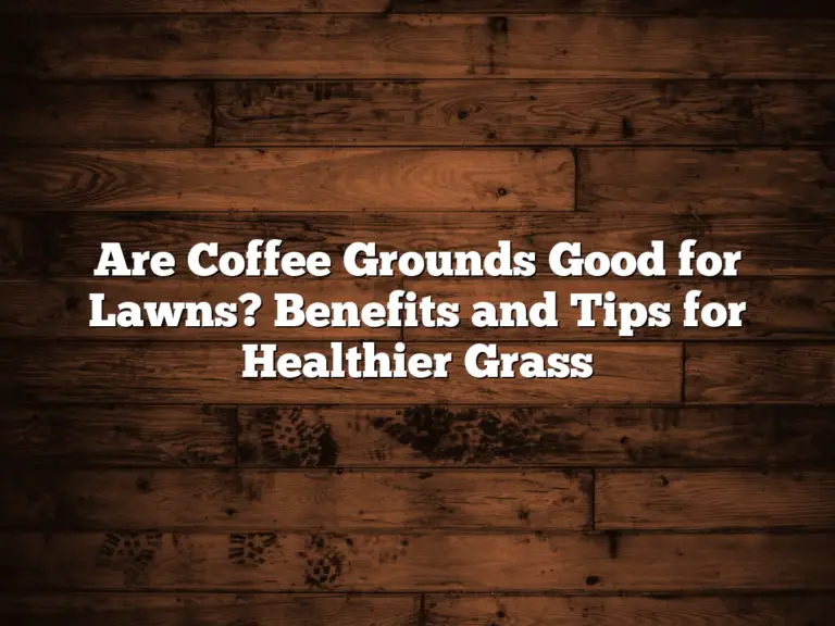 Are Coffee Grounds Good for Lawns? Benefits and Tips for Healthier Grass