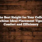 The Best Height for Your Coffee Machine: Ideal Placement Tips for Comfort and Efficiency