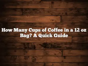 How Many Cups of Coffee in a 12 oz Bag? A Quick Guide