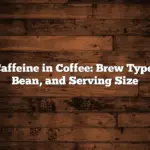 Caffeine in Coffee: Brew Type, Bean, and Serving Size