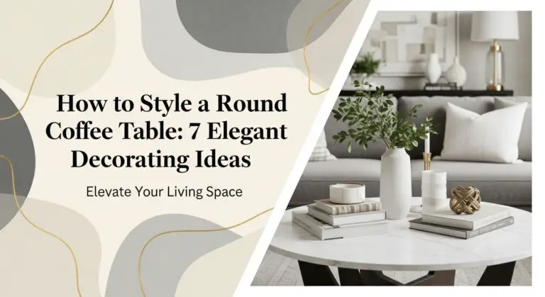 How to Style a Round Coffee Table: 7 Elegant Decorating Ideas