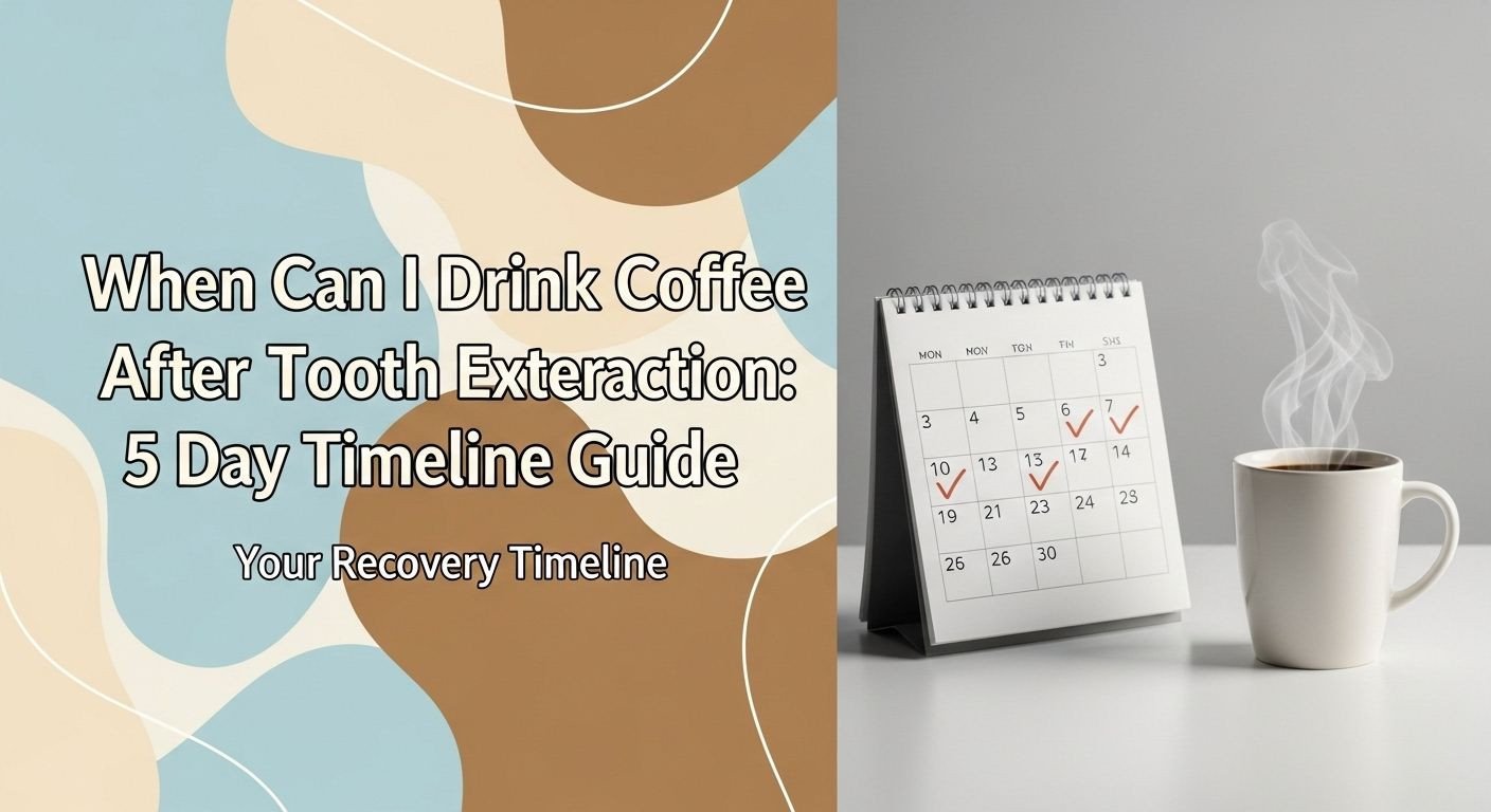 When Can I Drink Coffee After Tooth Extraction: 5 Day Timeline Guide