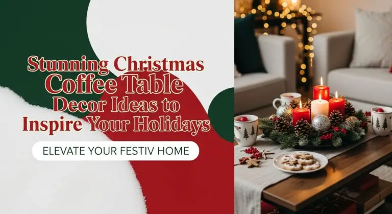 19+ Stunning Christmas Coffee Table Decor Ideas to Inspire Your Holidays