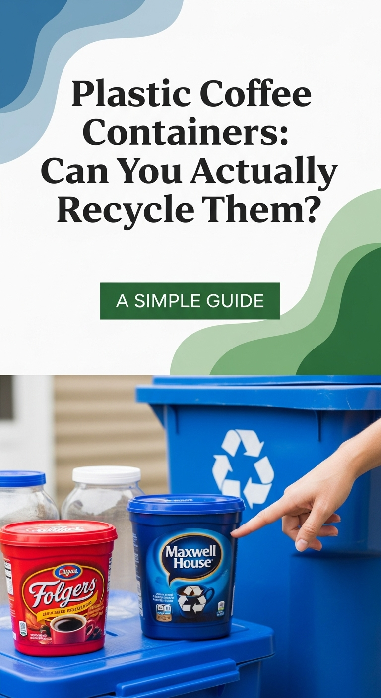 are plastic coffee containers recyclable