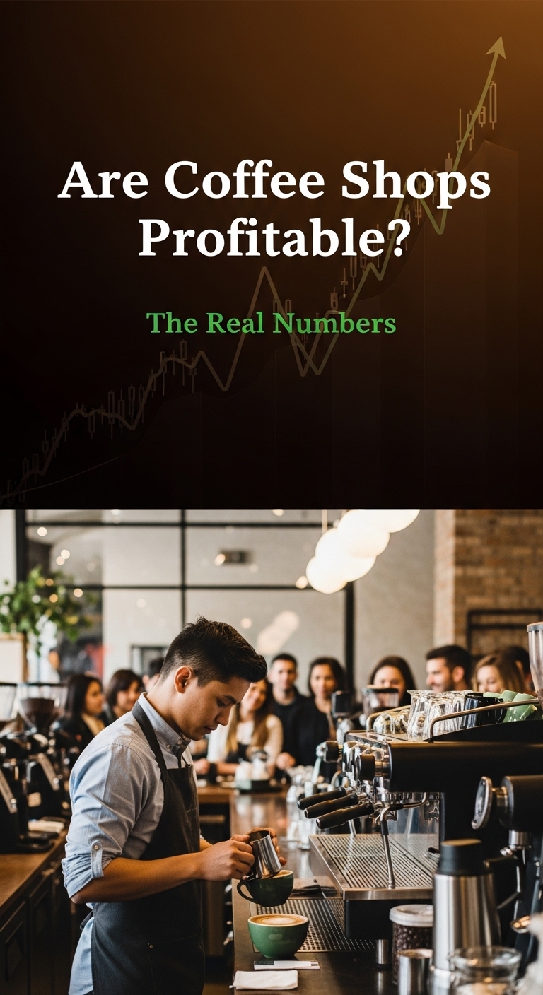 A colorful bar graph showing the profitability potential of can a coffee shop be profitable