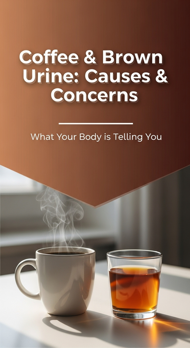 can coffee cause brown urine