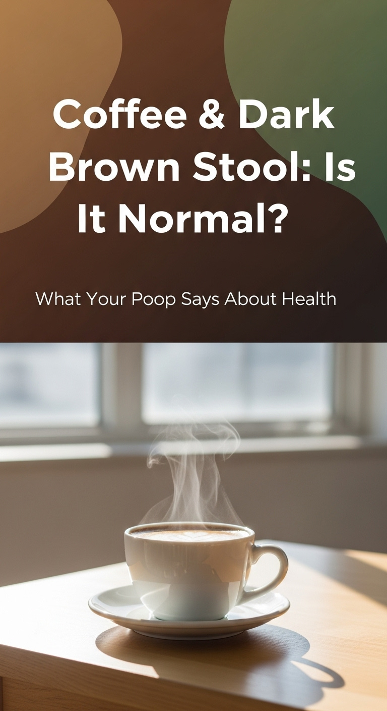 can coffee cause dark brown stool