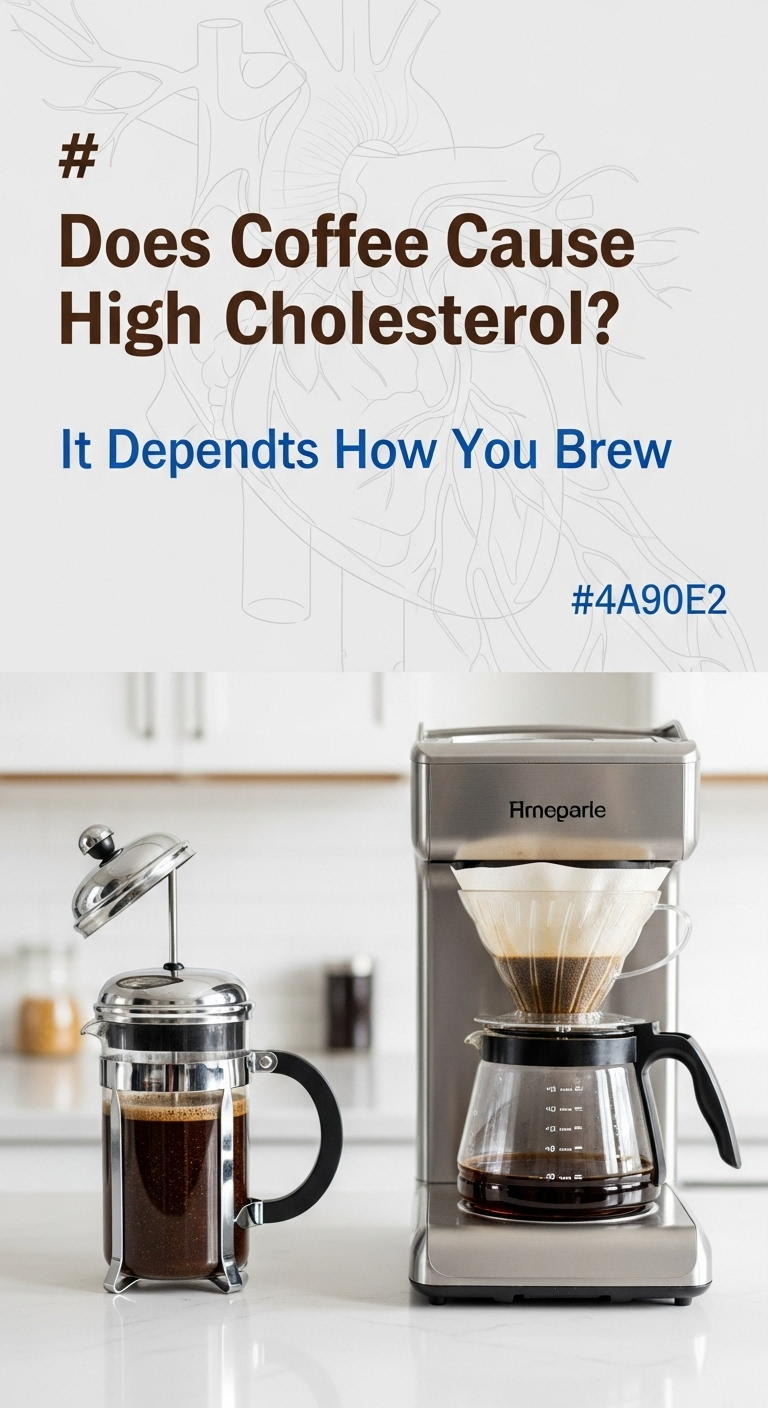can coffee cause high cholesterol