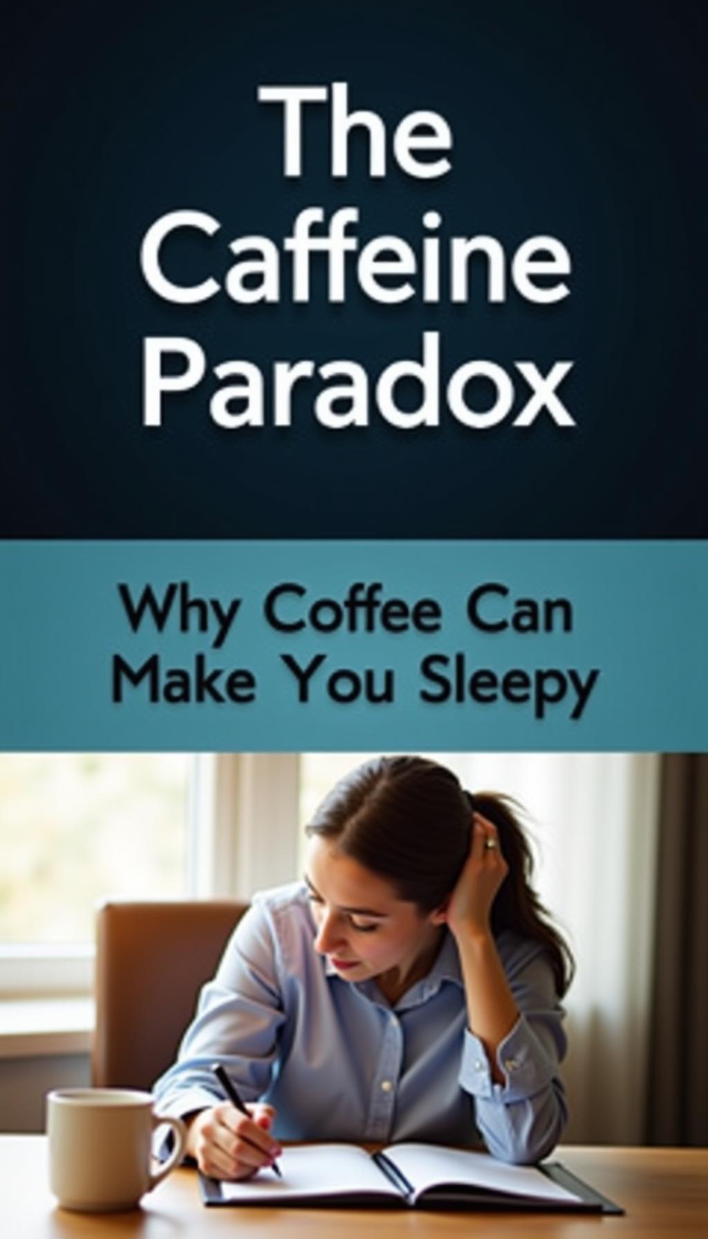 A person feeling sleepy after drinking a cup of coffee, illustrating the question 'can coffee make u sleepy'.