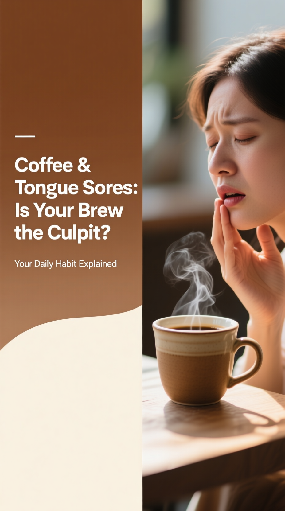 can coffee cause tongue sores