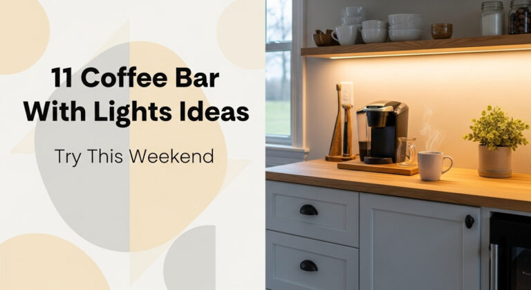 11 Coffee Bar With Lights Ideas You Need To Try This Weekend