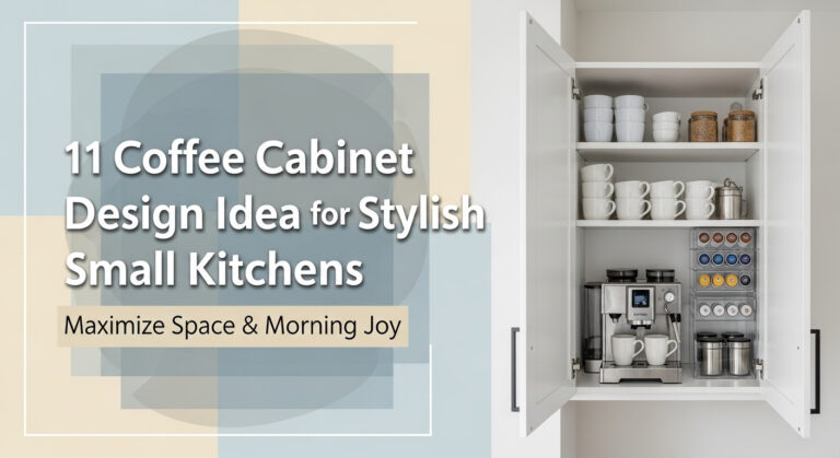 11 Coffee Cabinet Design Ideas for Stylish Small Kitchens