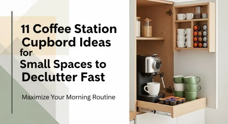 11 Coffee Station Cupboard Ideas for Small Spaces to Declutter Fast