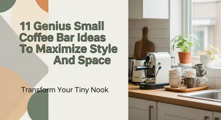 11 Genius Small Coffee Bar Ideas To Maximize Style And Space [year]