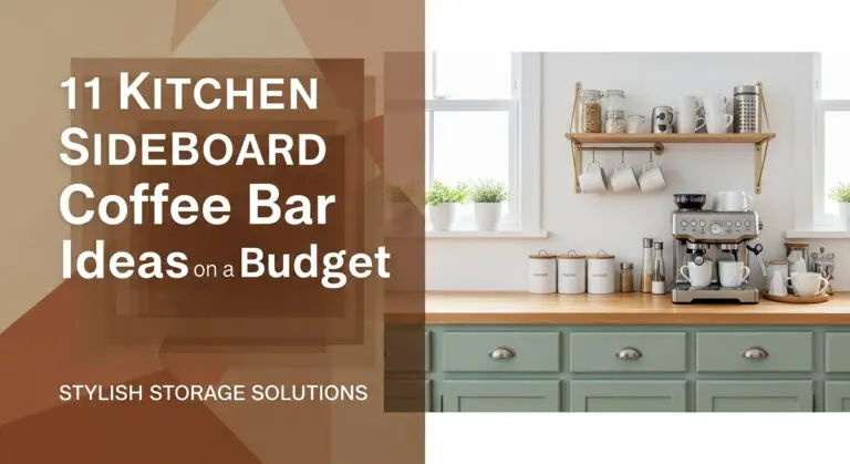 11 Kitchen Sideboard Coffee Bar Ideas on a Budget [year]