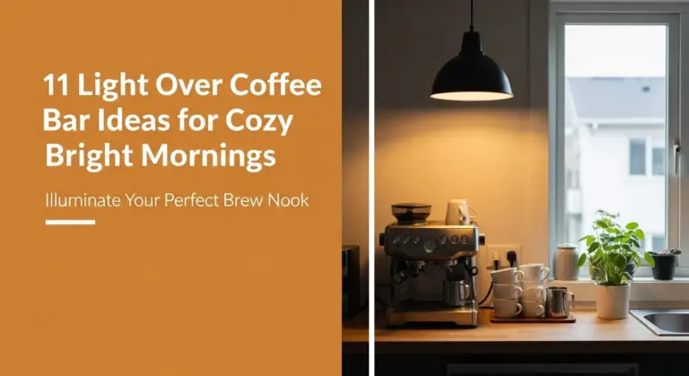 11 Light Over Coffee Bar Ideas for Cozy Bright Mornings