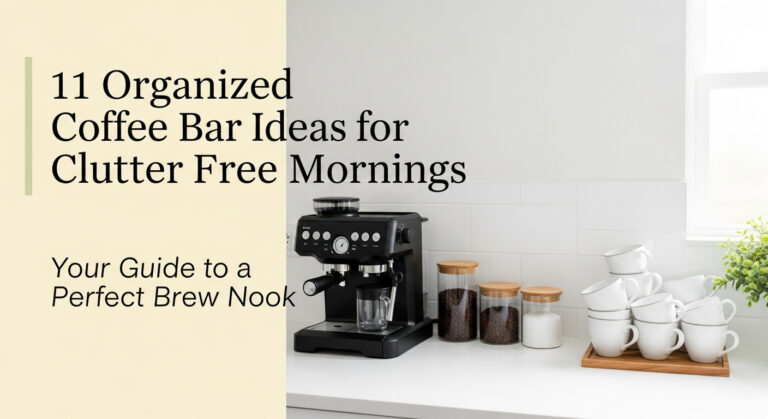 11 Organized Coffee Bar Ideas for Clutter Free Mornings