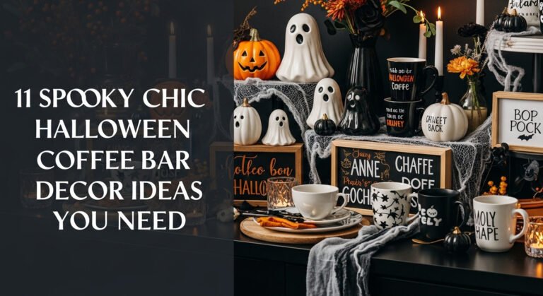 11 Spooky Chic Halloween Coffee Bar Decor Ideas You Need