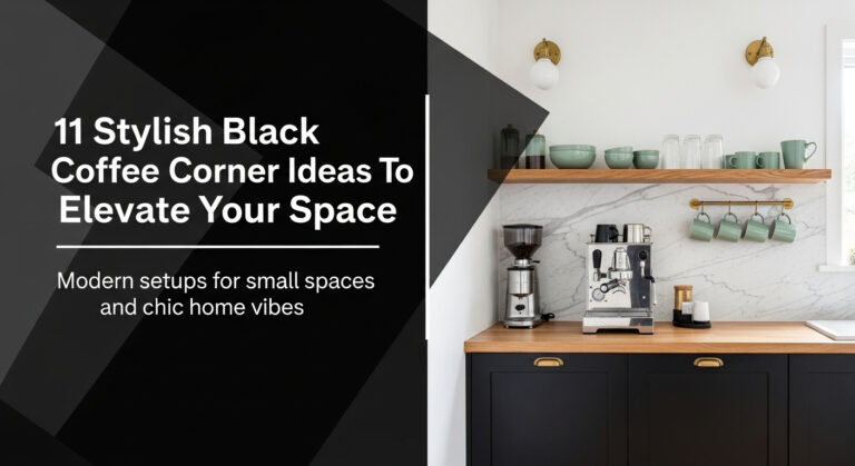 11 Stylish Black Coffee Corner Ideas To Elevate Your Space 4 11 Stylish Black Coffee Corner Ideas To Elevate Your Space