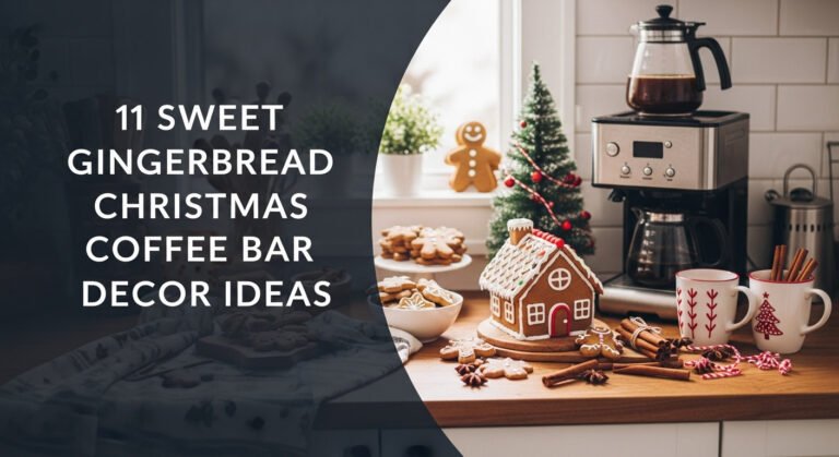 11 Sweet Gingerbread Christmas Coffee Bar Decor Ideas