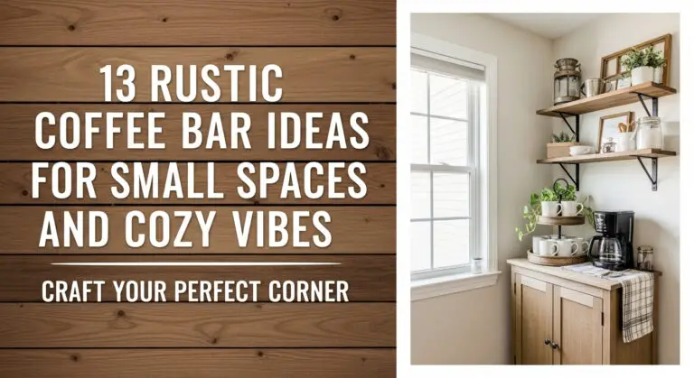 13 Rustic Coffee Bar Ideas for Small Spaces and Cozy Vibes 1 13 Rustic Coffee Bar Ideas for Small Spaces and Cozy Vibes