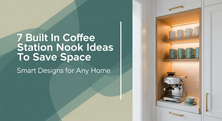7 Built In Coffee Station Nook Ideas To Save Space