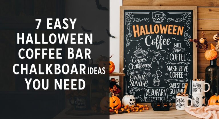 7 Easy Halloween Coffee Bar Chalkboard Ideas You Need