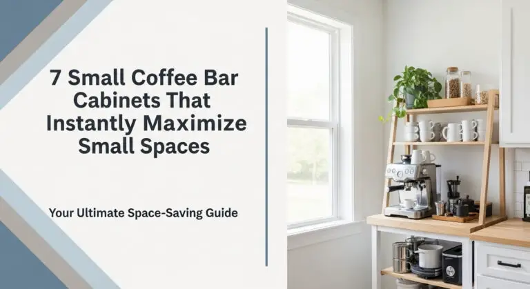 7 Small Coffee Bar Cabinets That Instantly Maximize Small Spaces