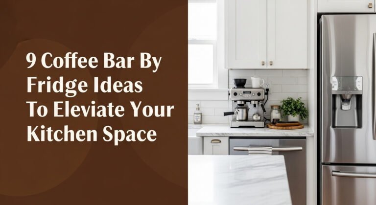 9 Coffee Bar By Fridge Ideas To Elevate Your Kitchen Space 3 9 Coffee Bar By Fridge Ideas To Elevate Your Kitchen Space