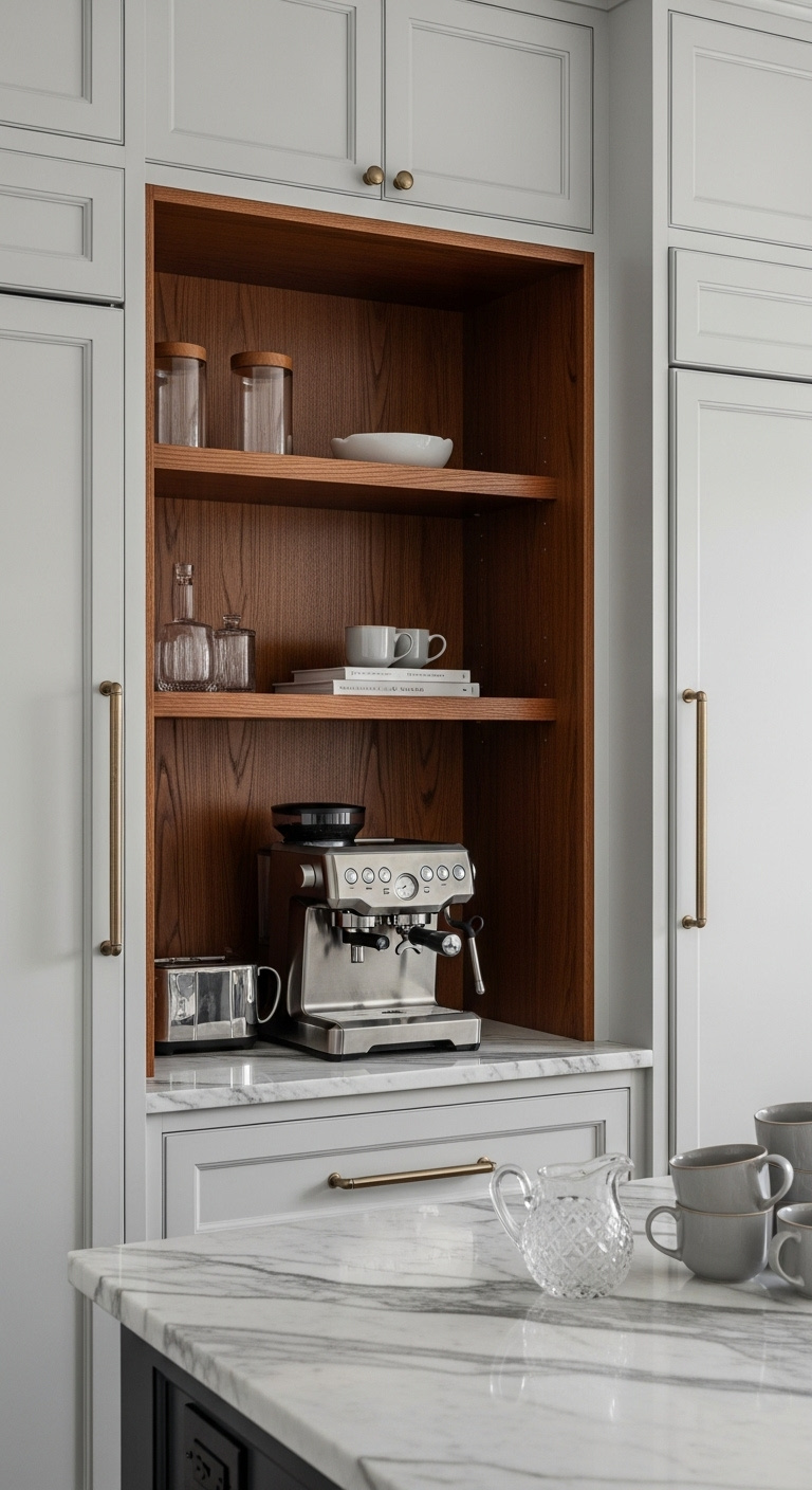 Black coffee corner design inspiration for home