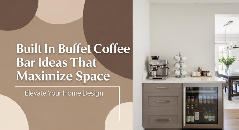 Built In Buffet Coffee Bar Ideas That Maximize Space