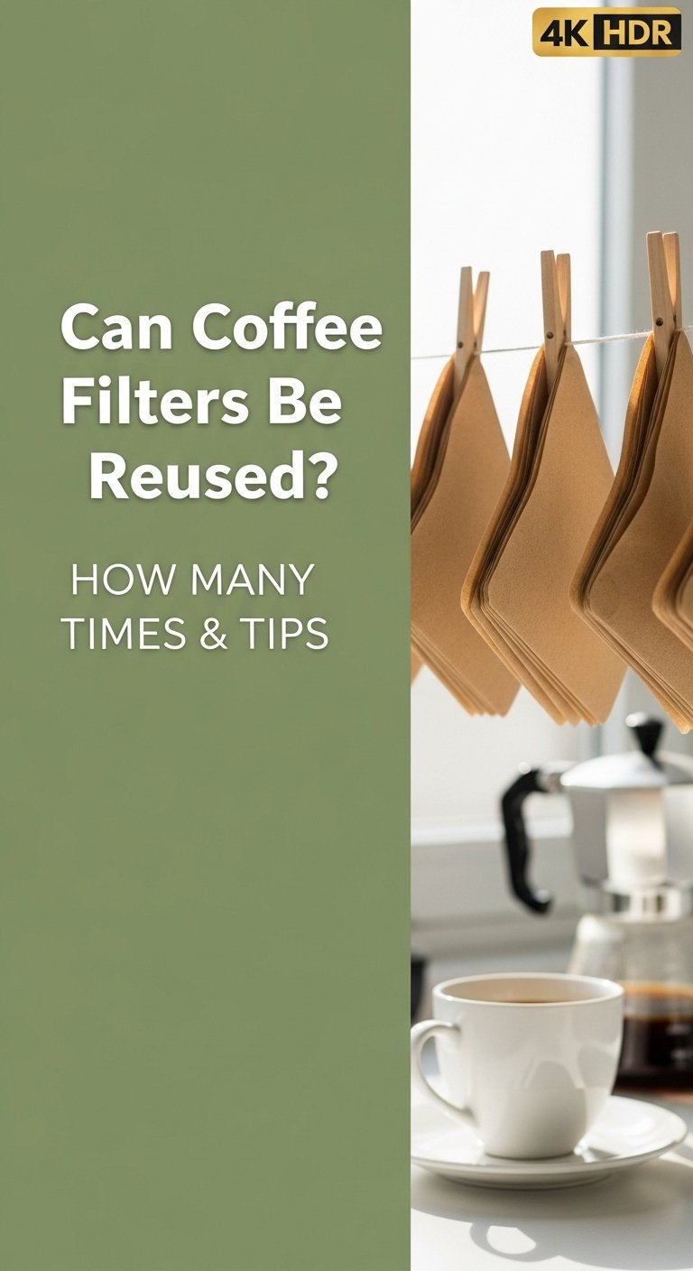 Can Coffee Filters Be Reused? How Many Times & Tips 1 A person pouring hot water over coffee grounds in a pour-over cone, a process where reusing coffee filters is common.