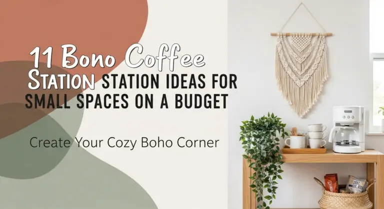 11 Boho Coffee Station Ideas for Small Spaces on a Budget