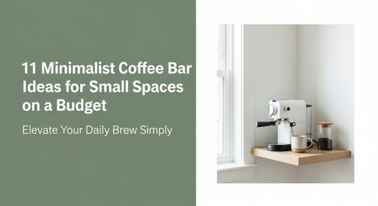 11 Minimalist Coffee Bar Ideas for Small Spaces on a Budget
