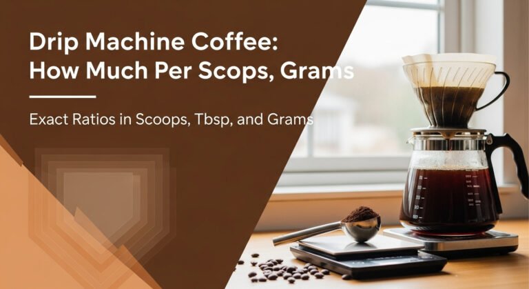 Drip Machine Coffee: How Much Per Cup? Scoops, Grams
