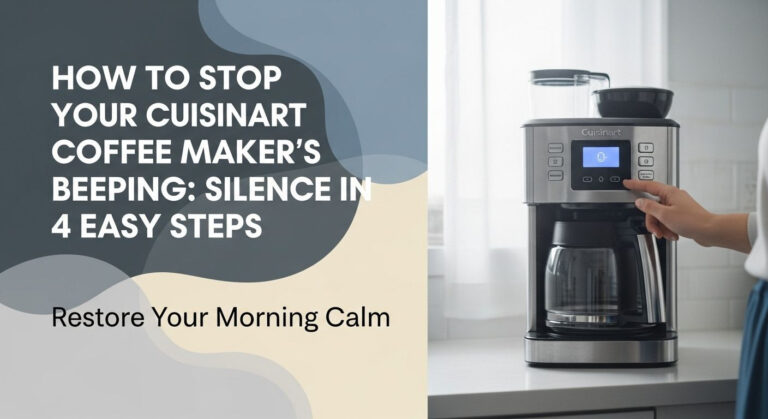 How to Stop Your Cuisinart Coffee Maker's Beeping: Silence in 4 Easy Steps